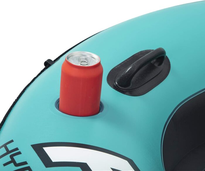 Inflatable Tube Ring Float with Cup Holder - Image 4