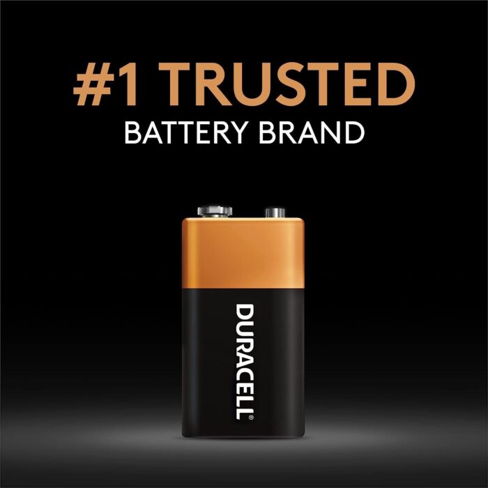 Duracell Coppertop 9V Battery, 2 Count Pack, 9-Volt Battery - Image 2