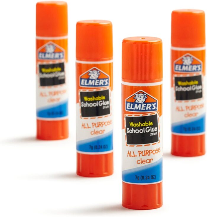 Elmer's All Purpose School Glue Sticks, 4 Pack, 0.24-ounce sticks - Image 3