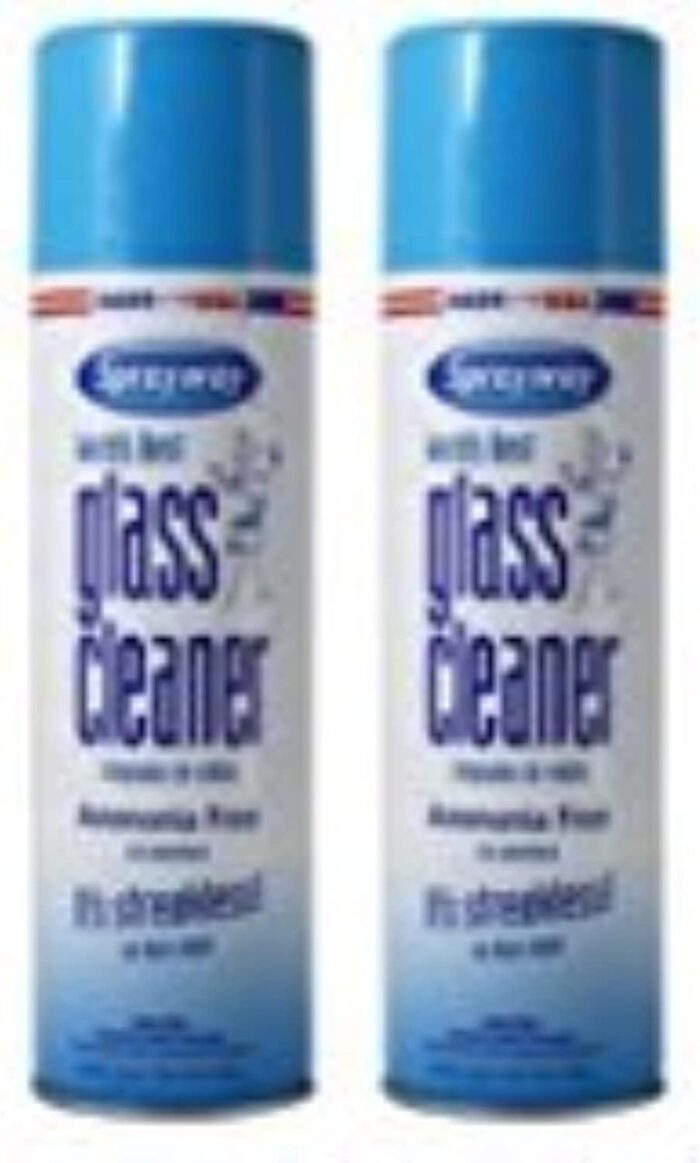 Sprayway Glass Cleaner Aerosol Spray, 19 Oz, Pack of 2