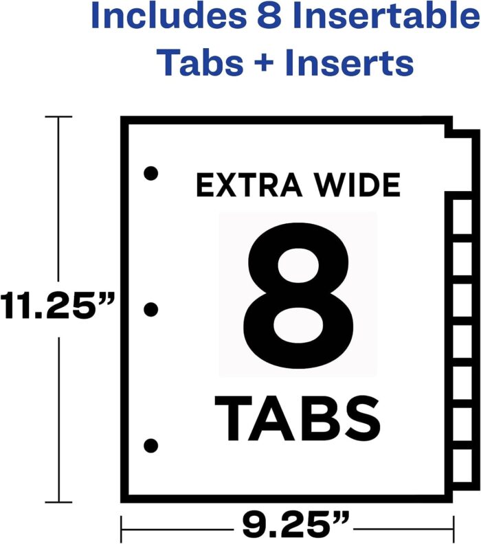 Avery Dividers for 3 Ring Binders,1 Set (11903) - Image 3