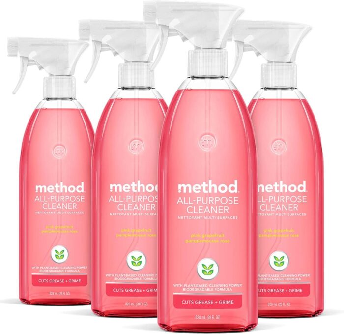 Method All-Purpose Cleaner Spray, Pink Grapefruit (Pack of 4)