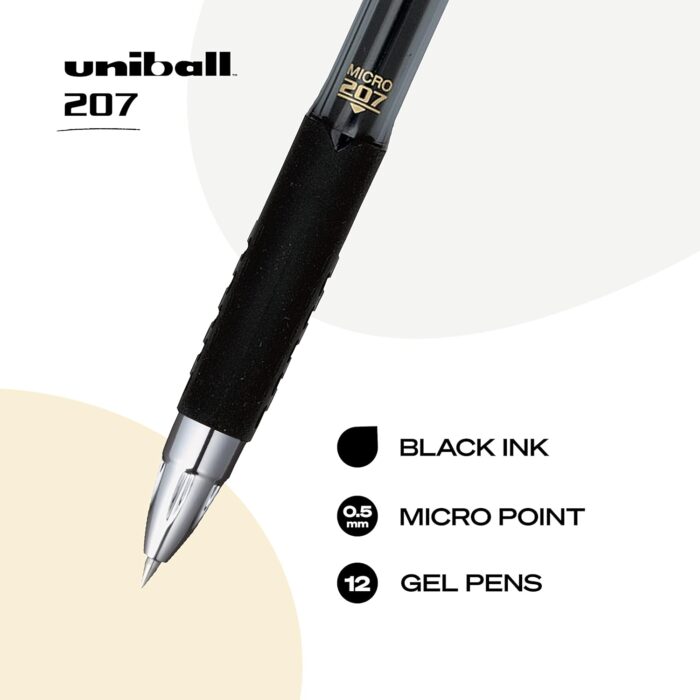 uni-ball 61255 Signo Gel 207 Roller Ball Retractable Gel Pen - Image 3