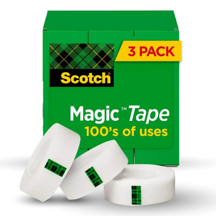 Scotch Magic Tape, 3 Rolls