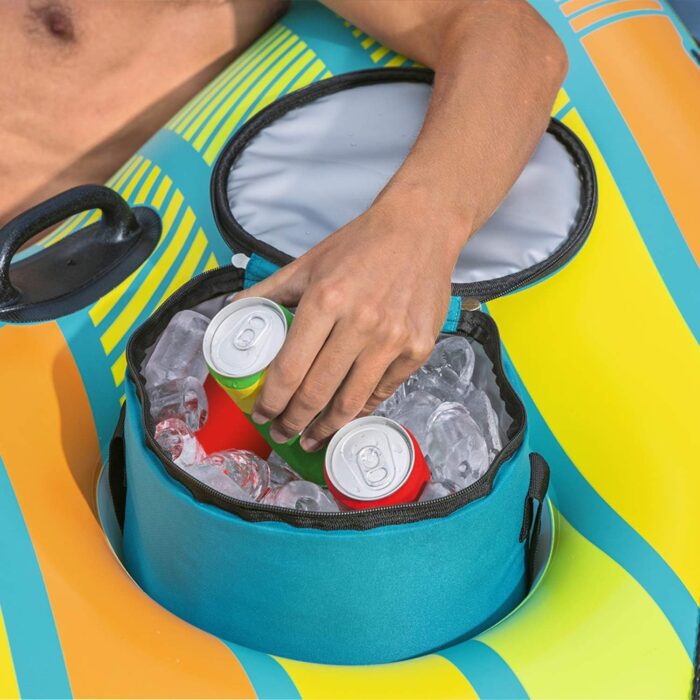 Inflatable Tube Ring Float with Cup Holder - Image 7