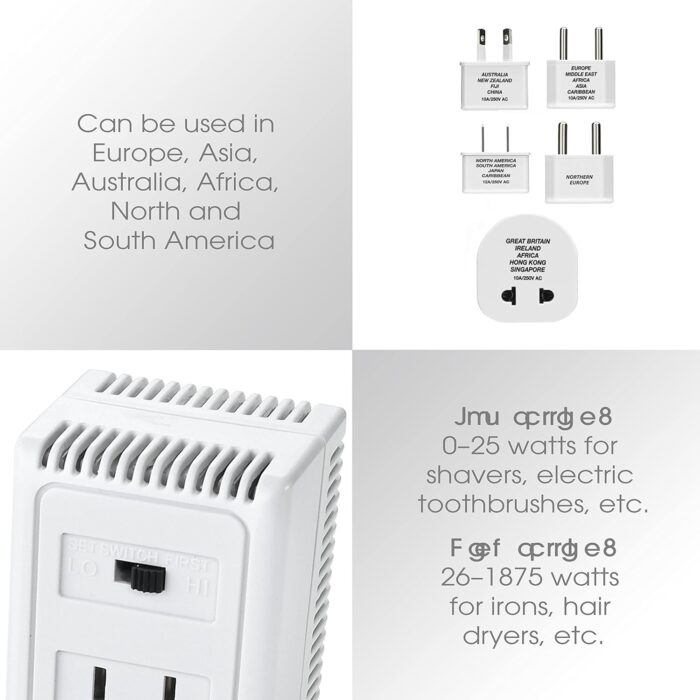 Conair Voltage Converter and Universal Travel Adapter - Image 4