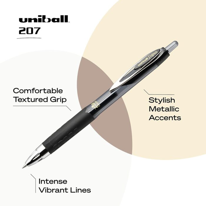 uni-ball 61255 Signo Gel 207 Roller Ball Retractable Gel Pen - Image 2