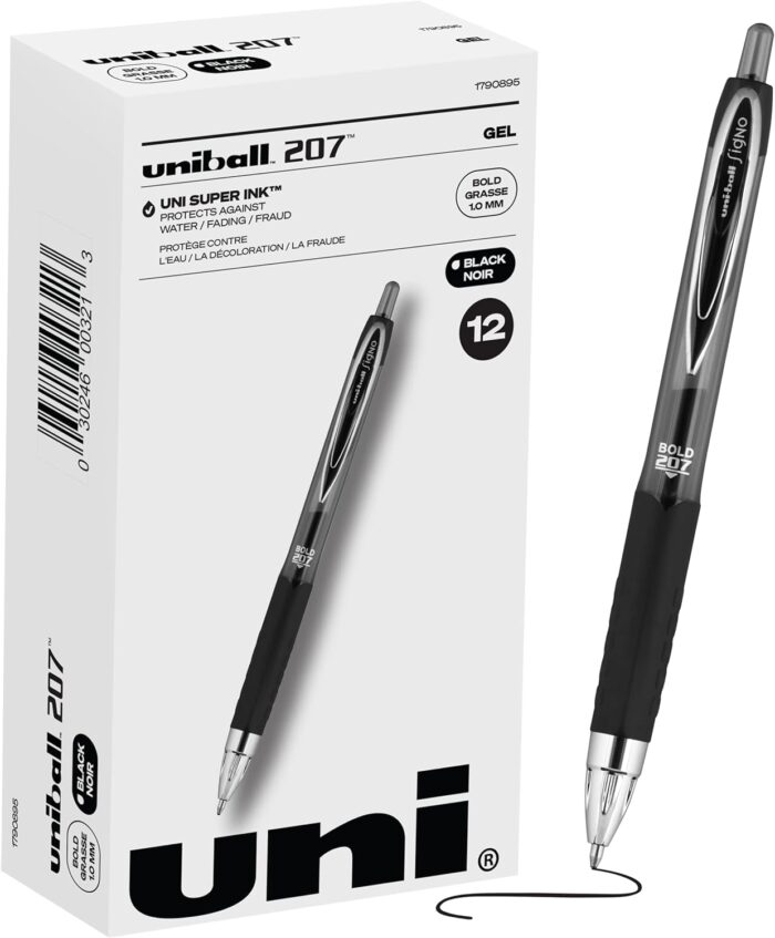 Uniball Signo 207 Gel Pen 12 Pack