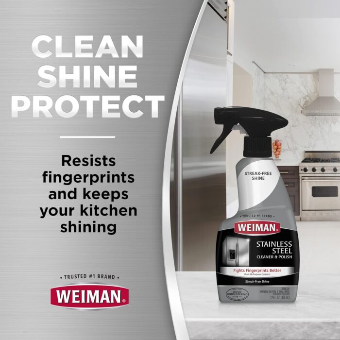 Weiman Stainless Steel Cleaner and Polish - 2 Pack - Image 2