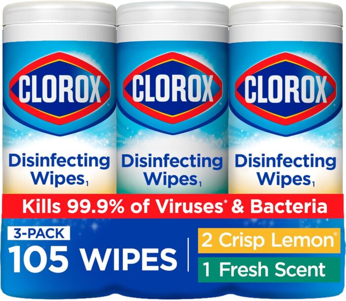 Clorox Disinfecting Wipes Value Pack, Cleaning Wipes, 35 Count Each, Pack of 3 (Package May Vary)