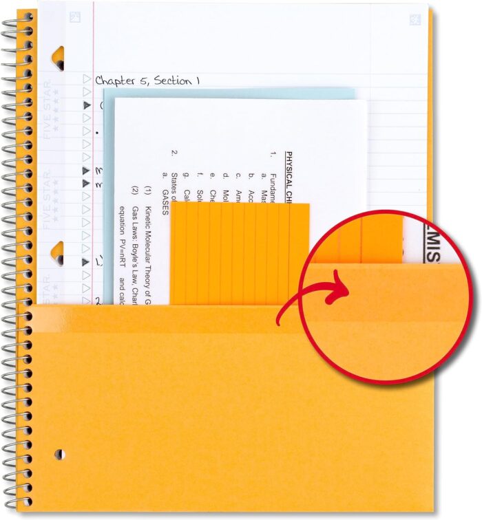 Five Star Spiral Notebooks + Study App, 3 Pack - Image 4