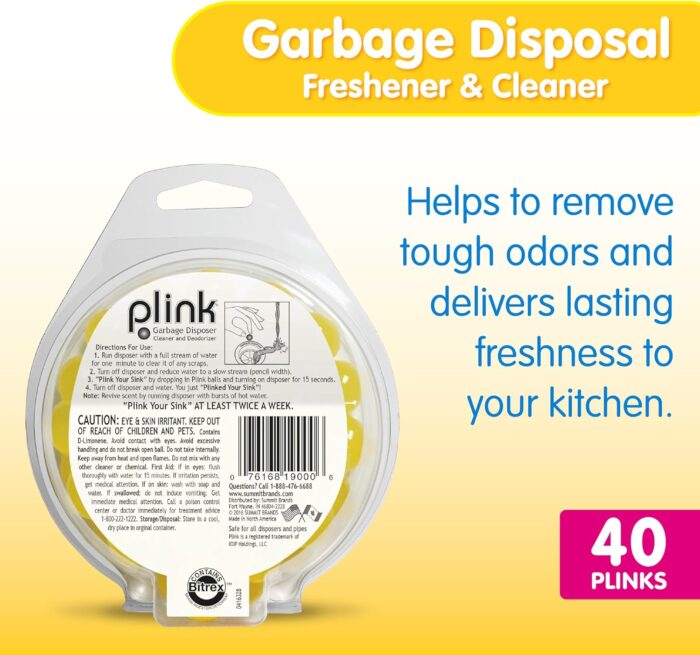 Plink Garbage Disposal Cleaner, 40 Count (PLM40N) - Image 2