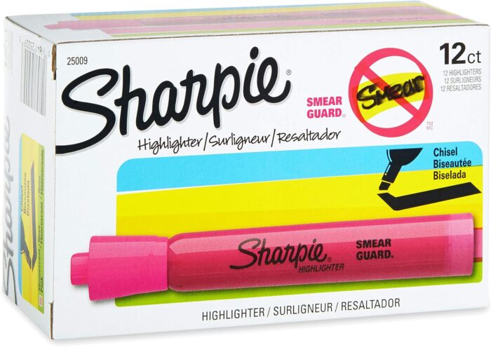 SHARPIE Tank Style Highlighters,Box of 12