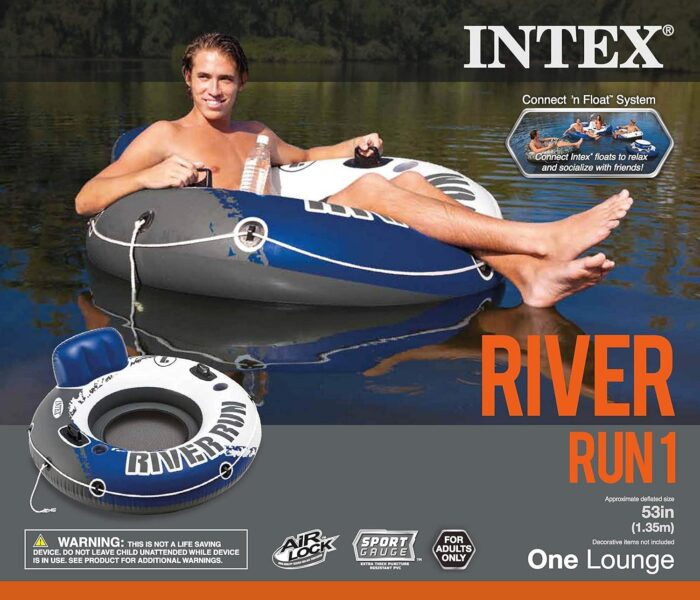 Intex River Run 1 Inflatable Floating Tube Raft for Lake - Image 5