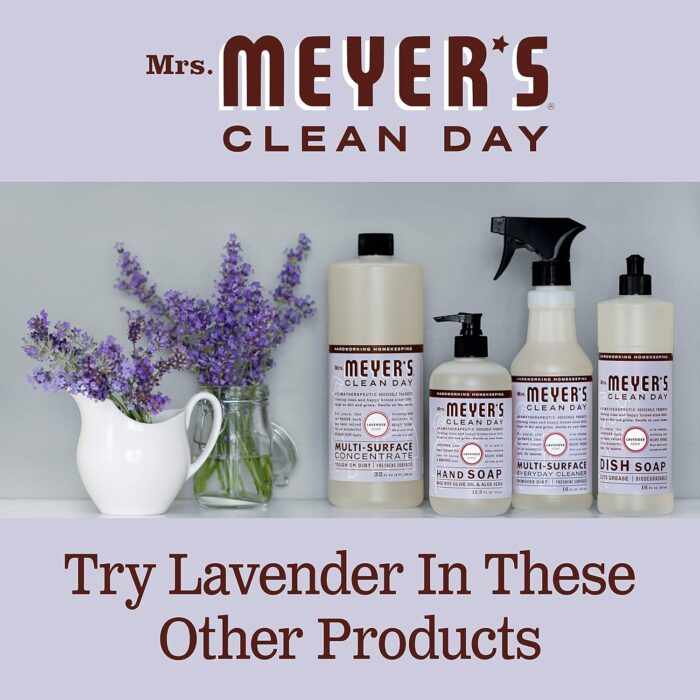 MRS. MEYER'S CLEAN DAY Liquid Laundry Detergent, Biodegradable Formula Infused with Essential Oils, Lavender, 64 oz (64 Loads) - Image 7