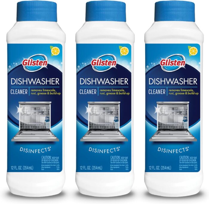 Glisten Dishwasher Cleaner, 3-Pack