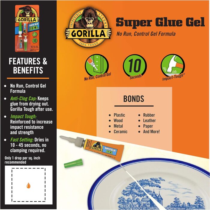 Gorilla Super Glue Gel, (Pack of 1) - Image 3