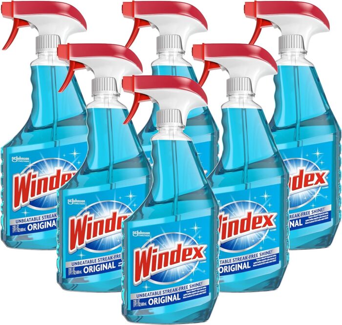 Windex Glass Cleaner Spray, Pack of 6