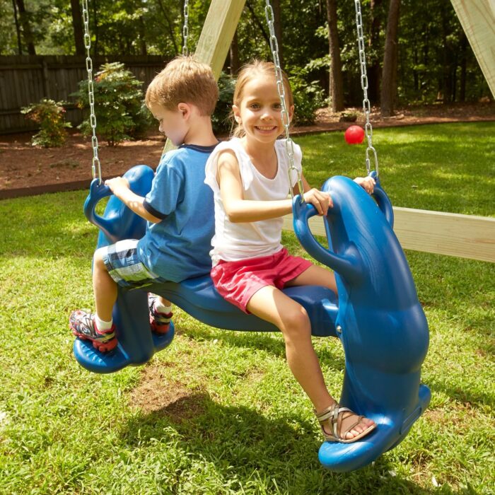 Swing-N-Slide Mega Rider Glider Swing ,Blue - Image 3