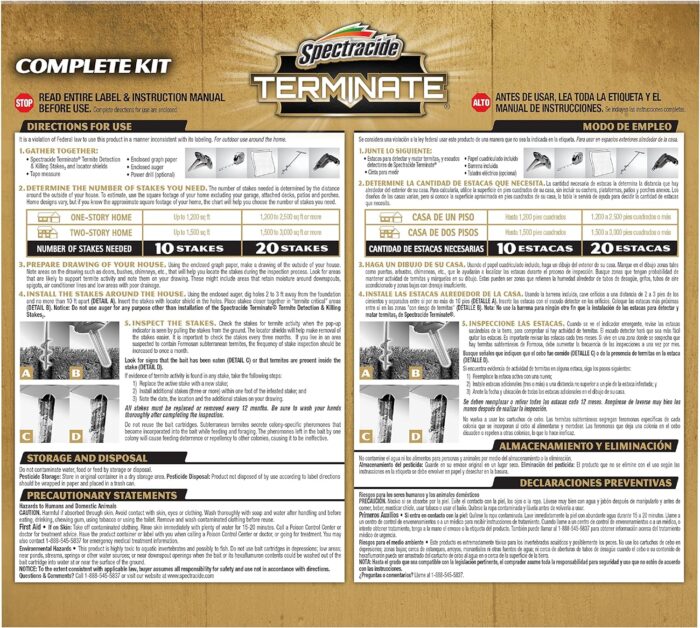 Spectracide Terminate Termite Detection & Killing Stakes, Kills Foraging Termites, Detects Termite Activity, 15 Count - Image 4