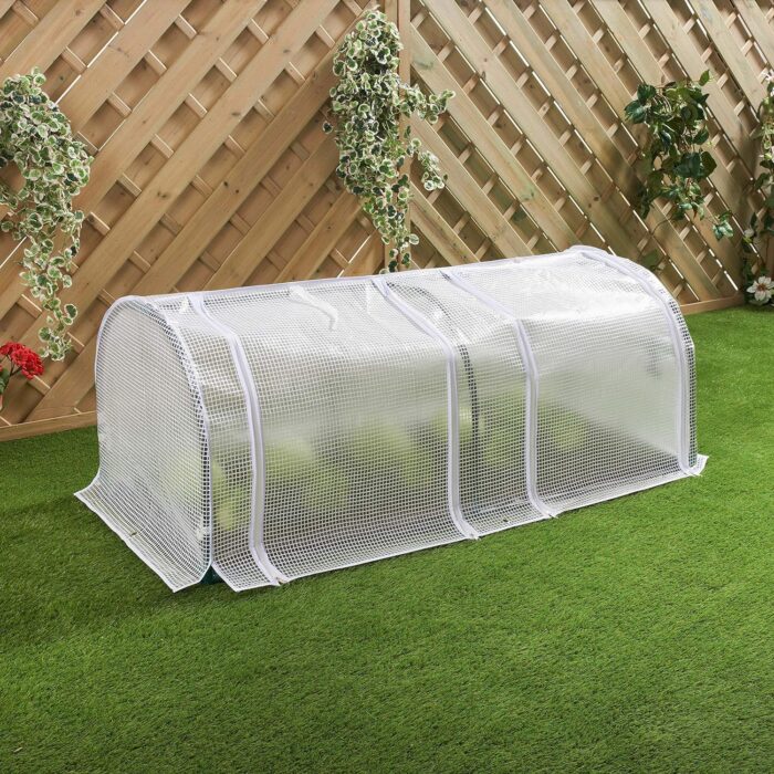 GardenKraft Polytunnel Greenhouses (2 Section) - Image 5