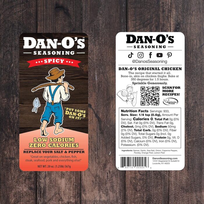 Dan-Os Seasoning Spicy | Large Bottle | 1 Pack (20 oz) - Image 5